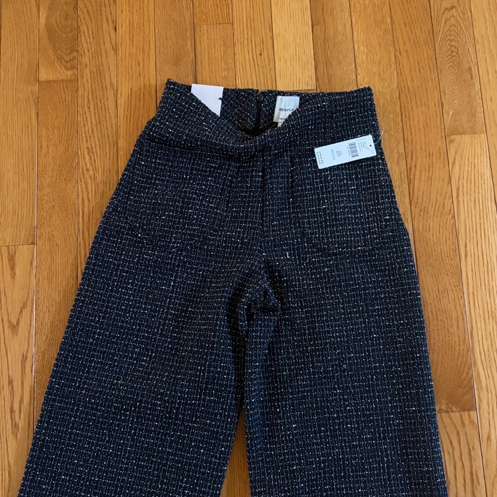 Maeve Black Ruffle Hem Pants - Picture 3 of 3